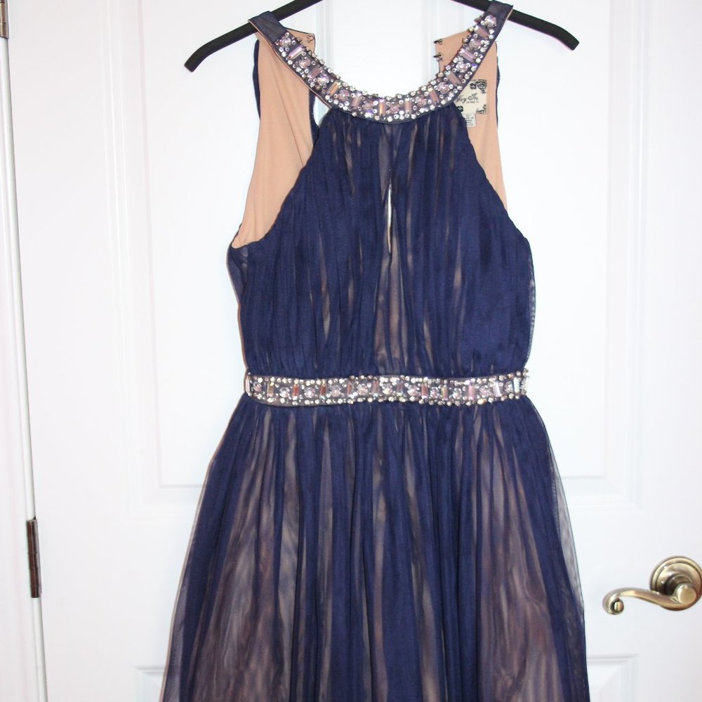 Ladies Decorative Navy Blue Way-In&Co. Dress